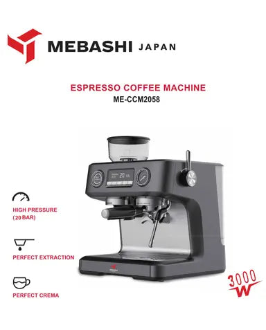 Mebashi Espresso Coffee Machine With Coffee Grinder