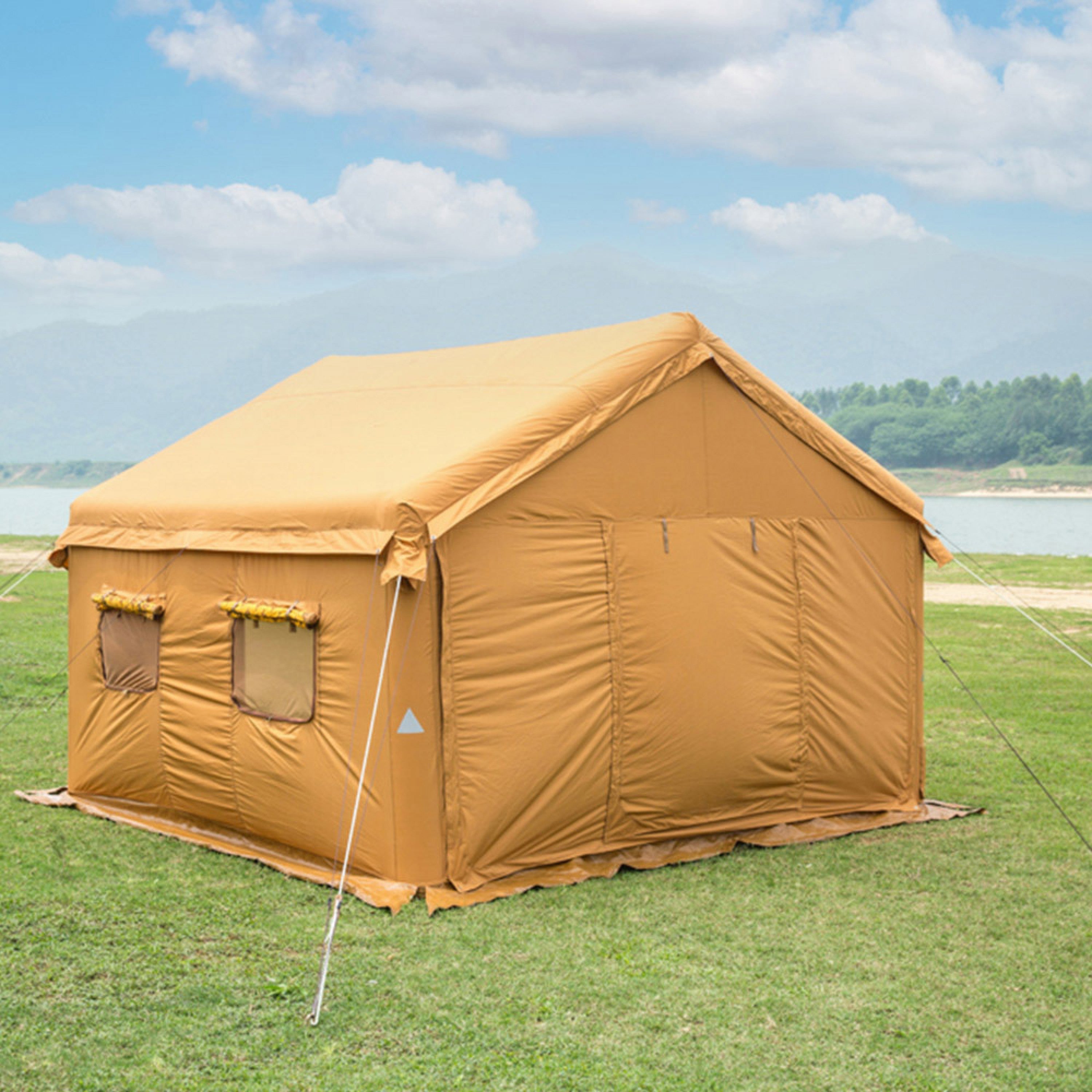 Air Cotton Tent for Trips, Inflatable Tent, Sandy, Size 400*400 Cm