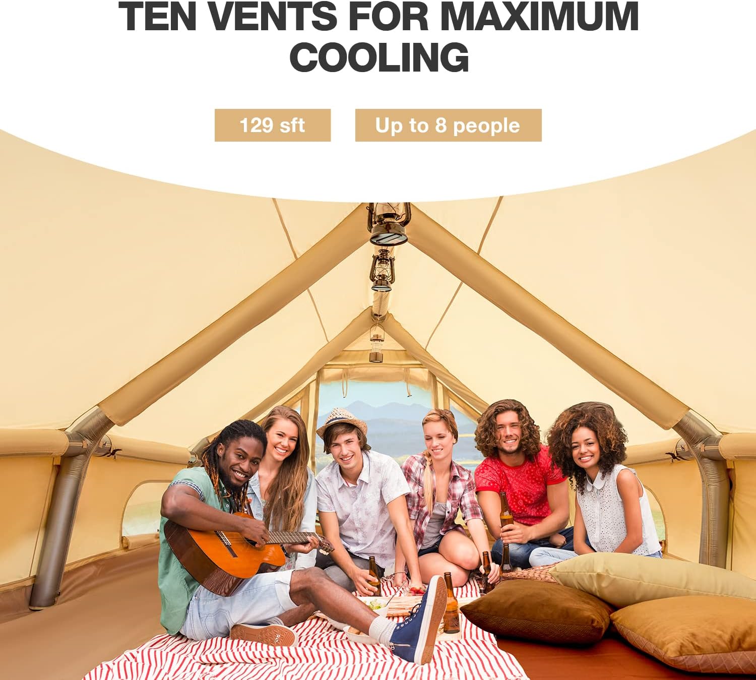 Extra Large Inflatable Camping Tent | 70% OFF [LIMITED SALE]