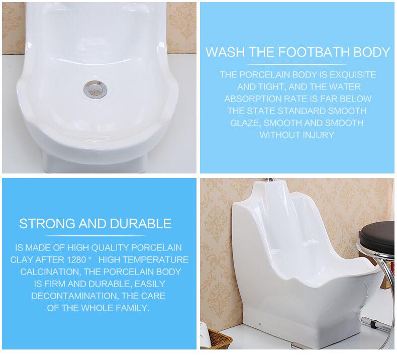 Ceramic Muslim Wudu Foot Wash Basin