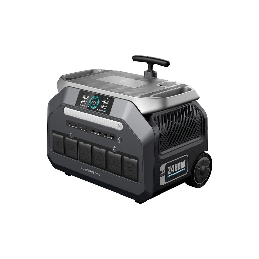 Solar Input Portable Generator - Black]