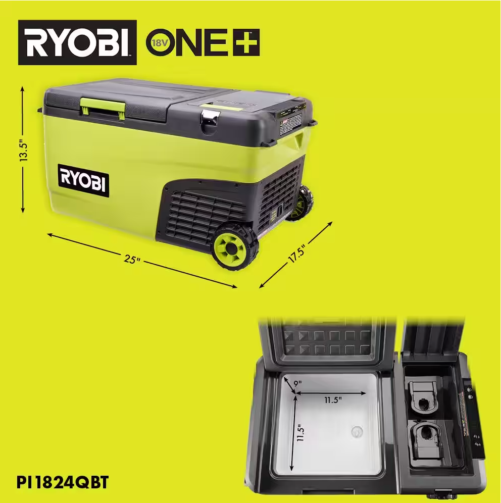 ONE+ 18V 24 Qt. Hybrid Battery Powered Iceless Cooler