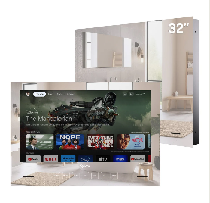 32" Waterproof Mirror TV for Bathroom