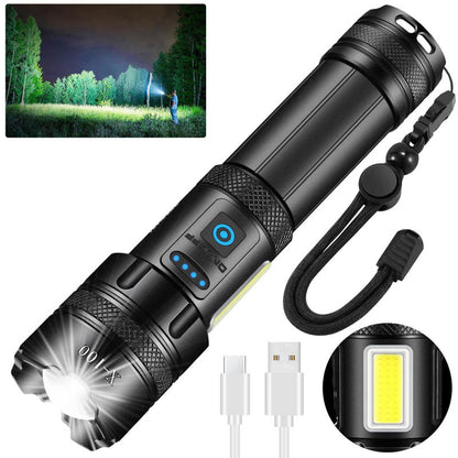 🎁Last Day Promotion- SAVE 70%🎉LED Rechargeable Tactical Laser Flashlight 90000 High Lumens-Buy 2 Free VIP Shipping