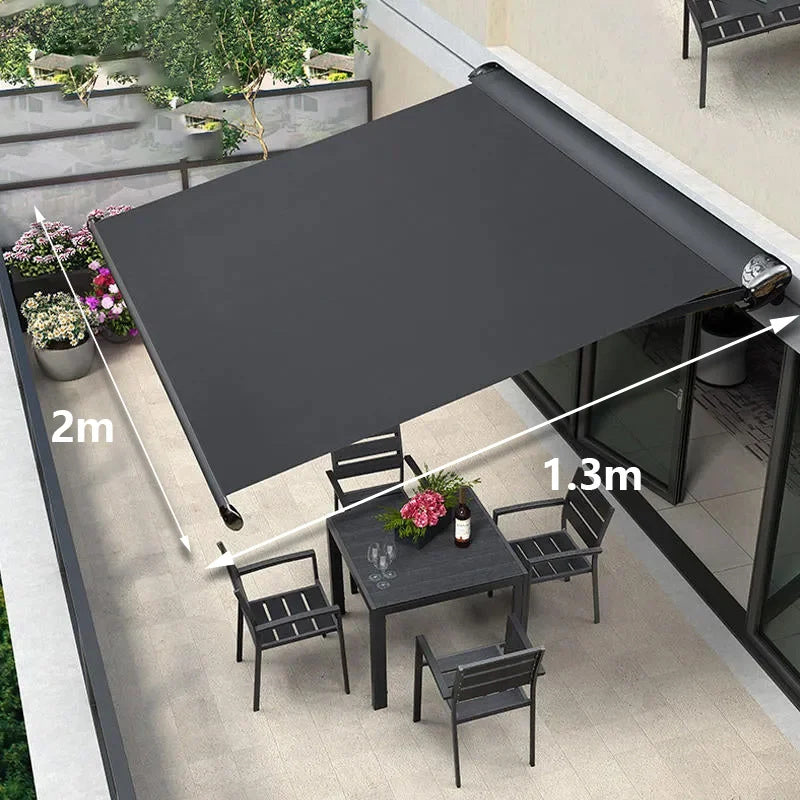 Outdoor Waterproof Automatic Retractable Awning✅Fully automatic ✅Waterproof ✅UV resistant 🌞 Perfectly protects you and your home