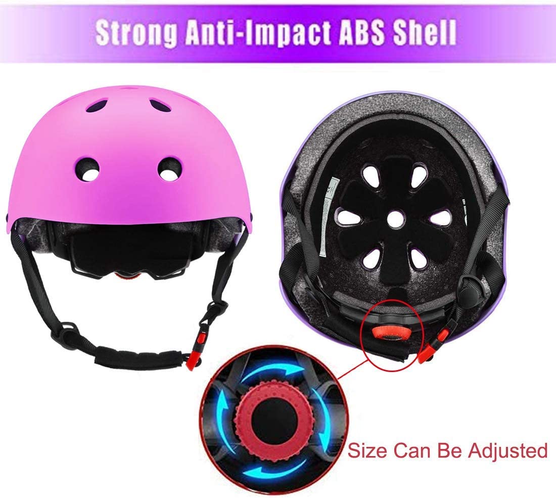 Kids Bike Helmet Set Skateboard Knee Pads