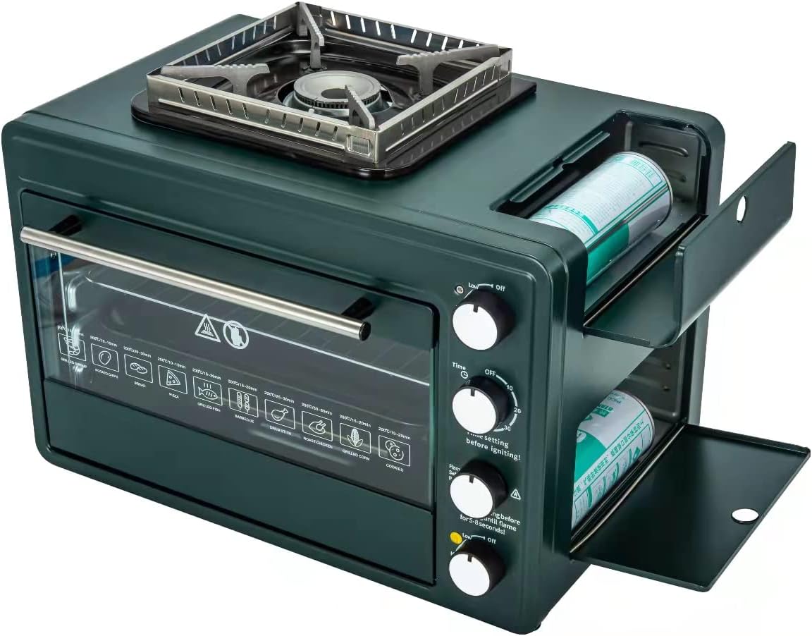 Camp Oven With Burner Camping Stove