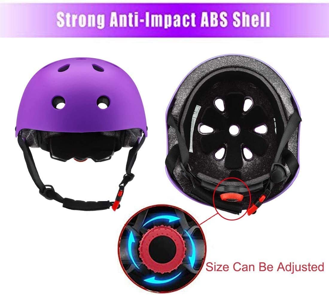 Kids Bike Helmet Set Skateboard Knee Pads