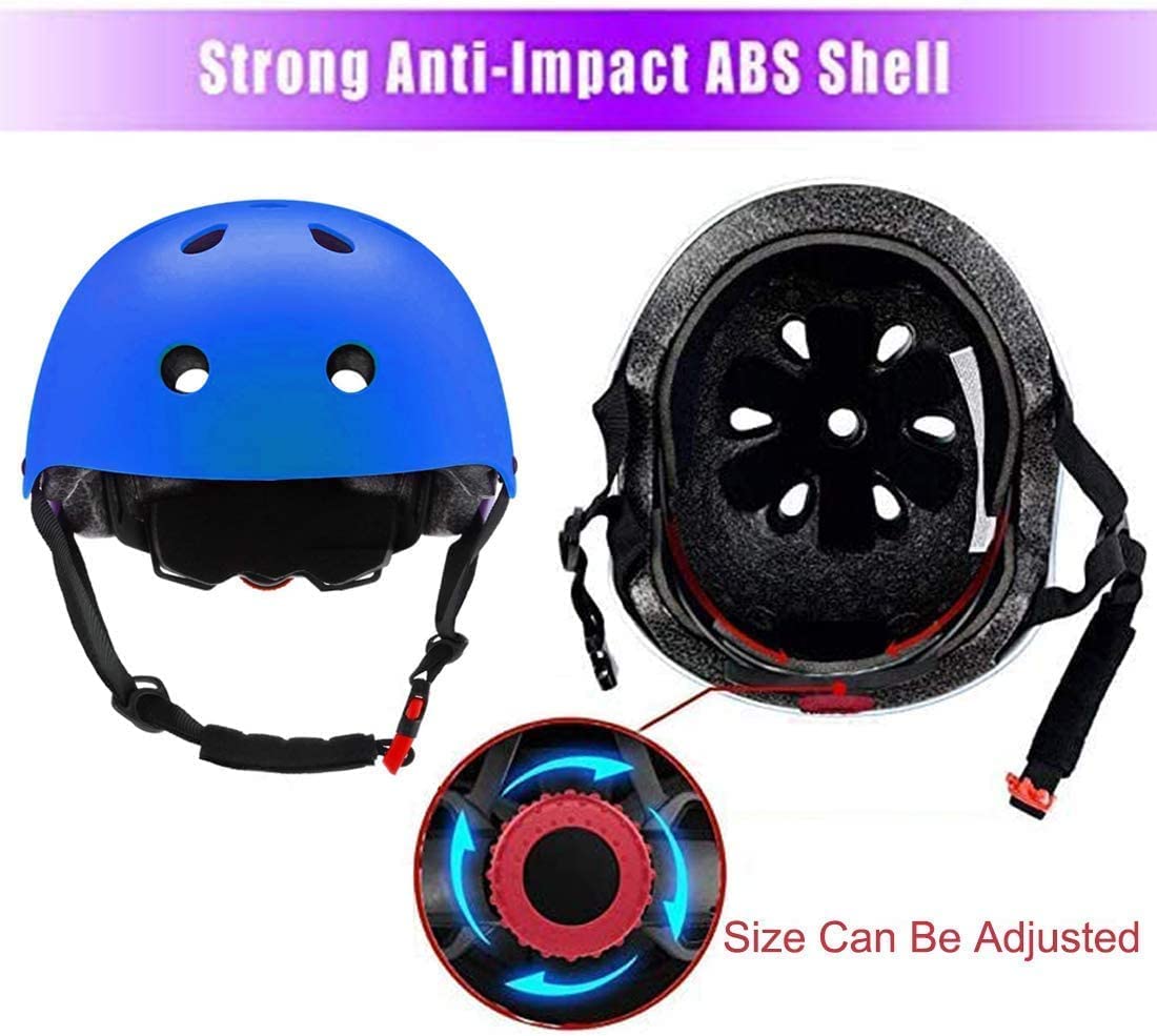 Kids Bike Helmet Set Skateboard Knee Pads