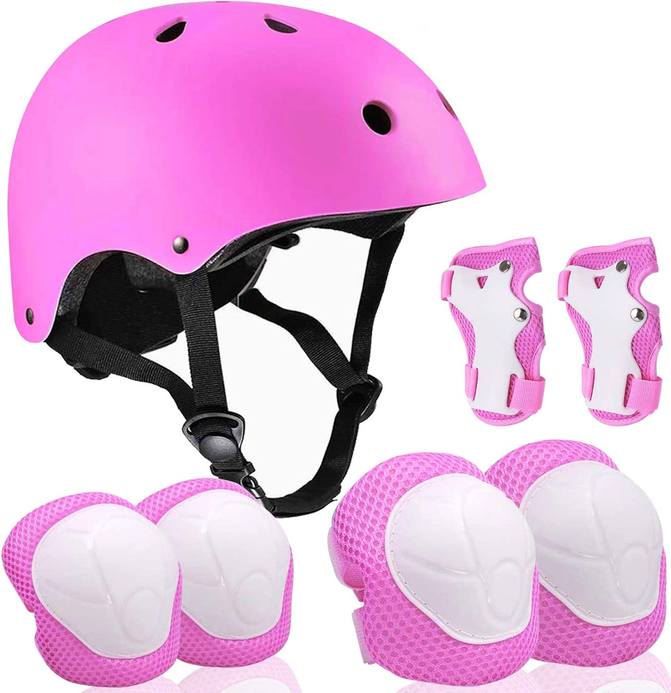 Kids Bike Helmet Set Skateboard Knee Pads