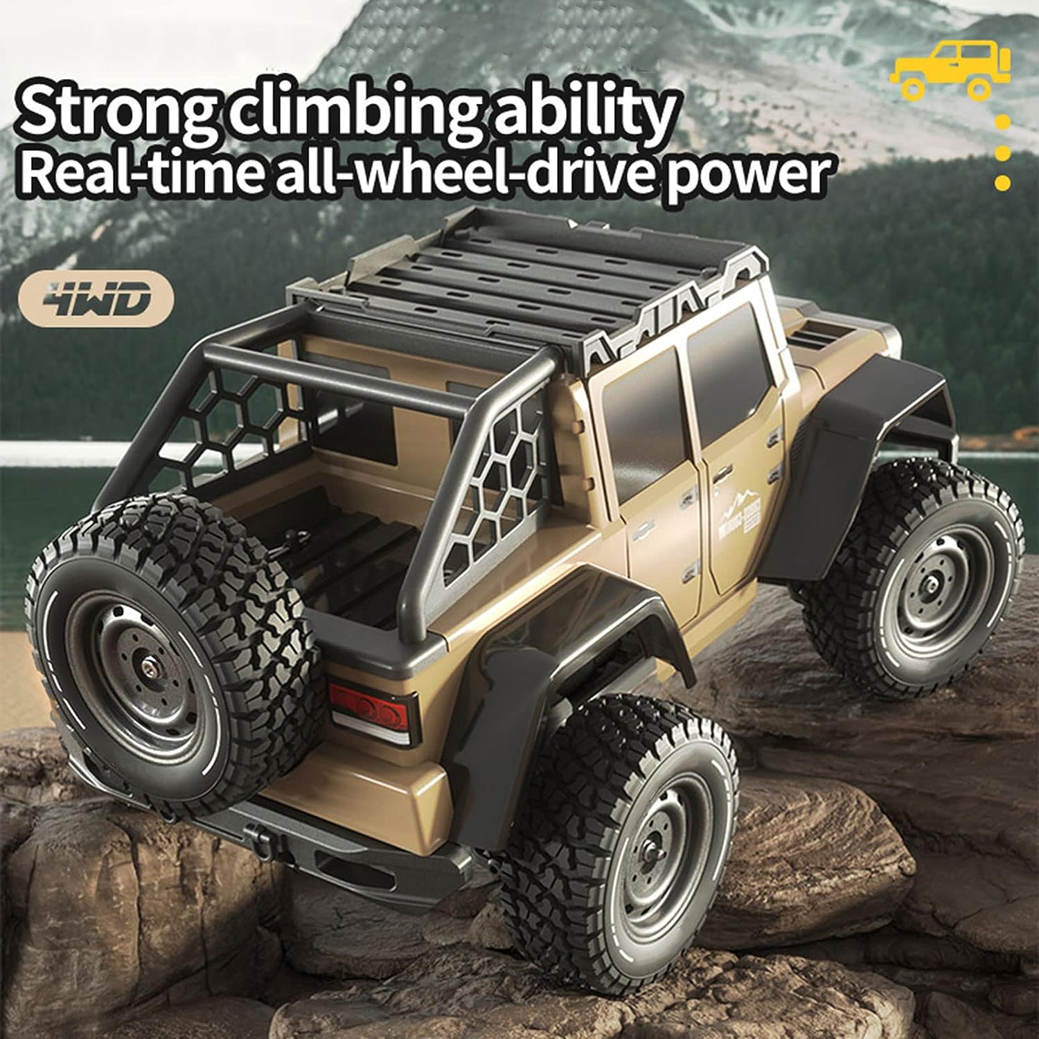 Remote Control Car 1/16 2.4GHz 70km/h Brushless Motor All Terrain Off Road Trucks