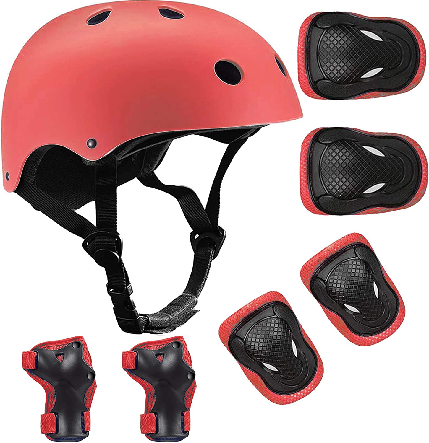 Kids Bike Helmet Set Skateboard Knee Pads