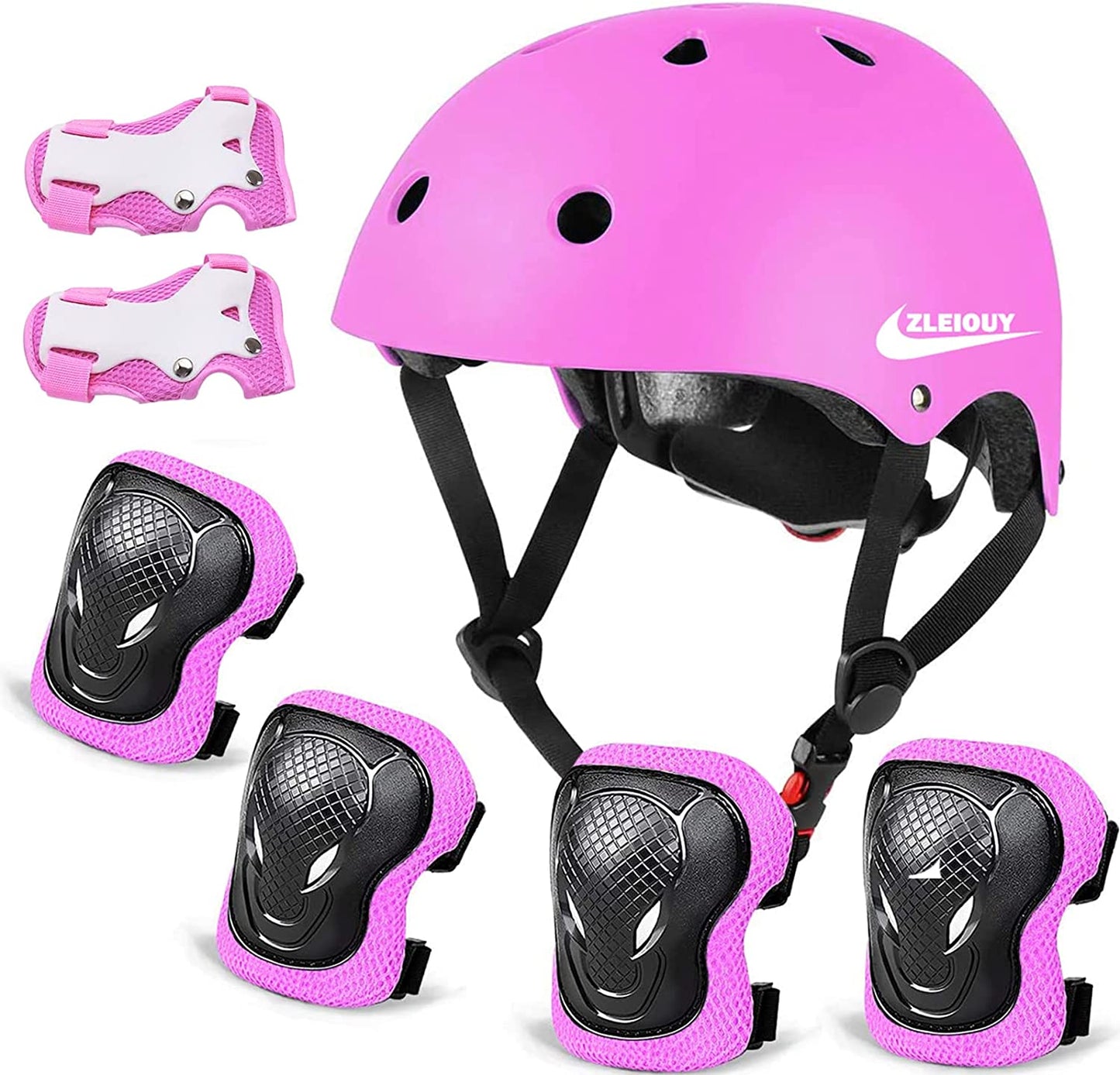 Kids Bike Helmet Set Skateboard Knee Pads