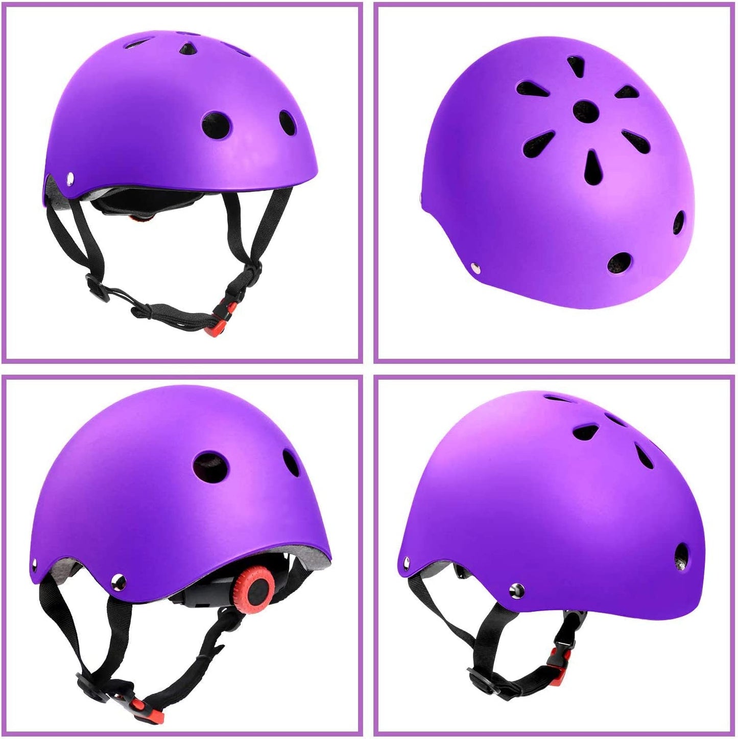 Kids Bike Helmet Set Skateboard Knee Pads