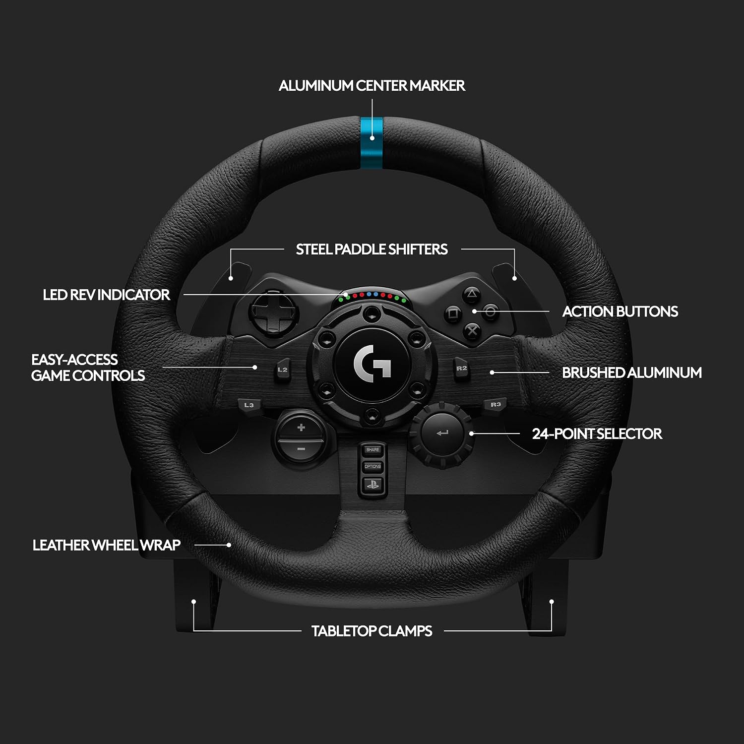 G923 Racing Wheel & Pedals for PS4, PS5 & PC - TRUEFORCE