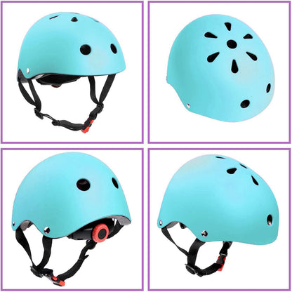 Kids Bike Helmet Set Skateboard Knee Pads