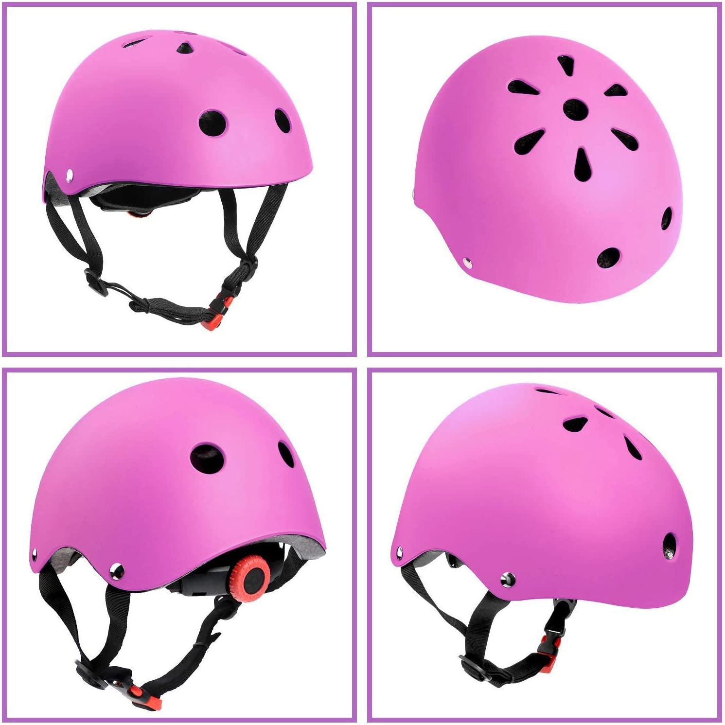 Kids Bike Helmet Set Skateboard Knee Pads