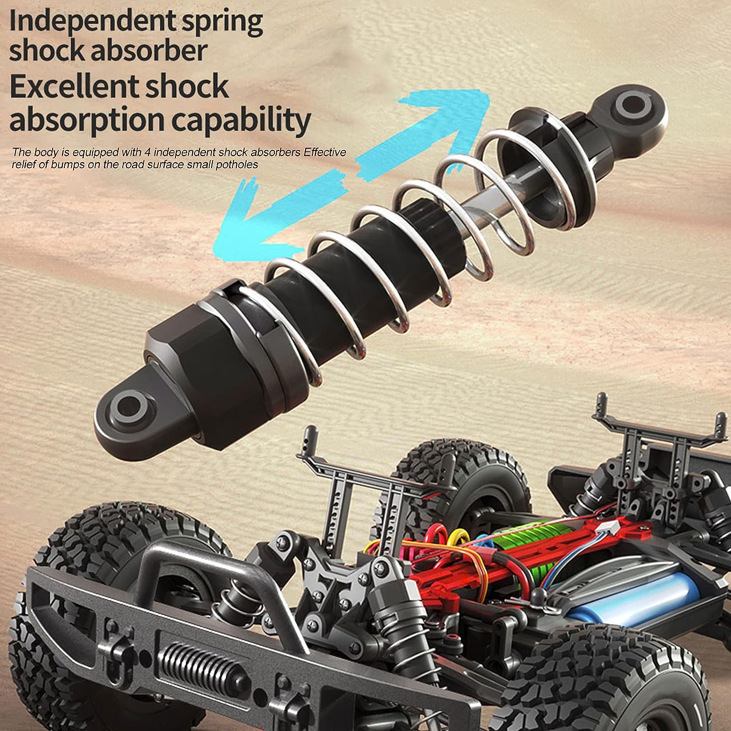 Remote Control Car 1/16 2.4GHz 70km/h Brushless Motor All Terrain Off Road Trucks