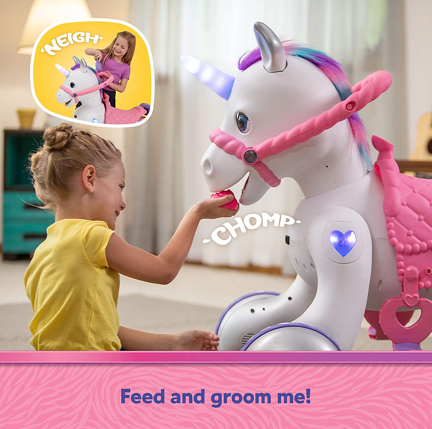 Kids Rideamal Unicorn 12 Volt Ride On Toy,