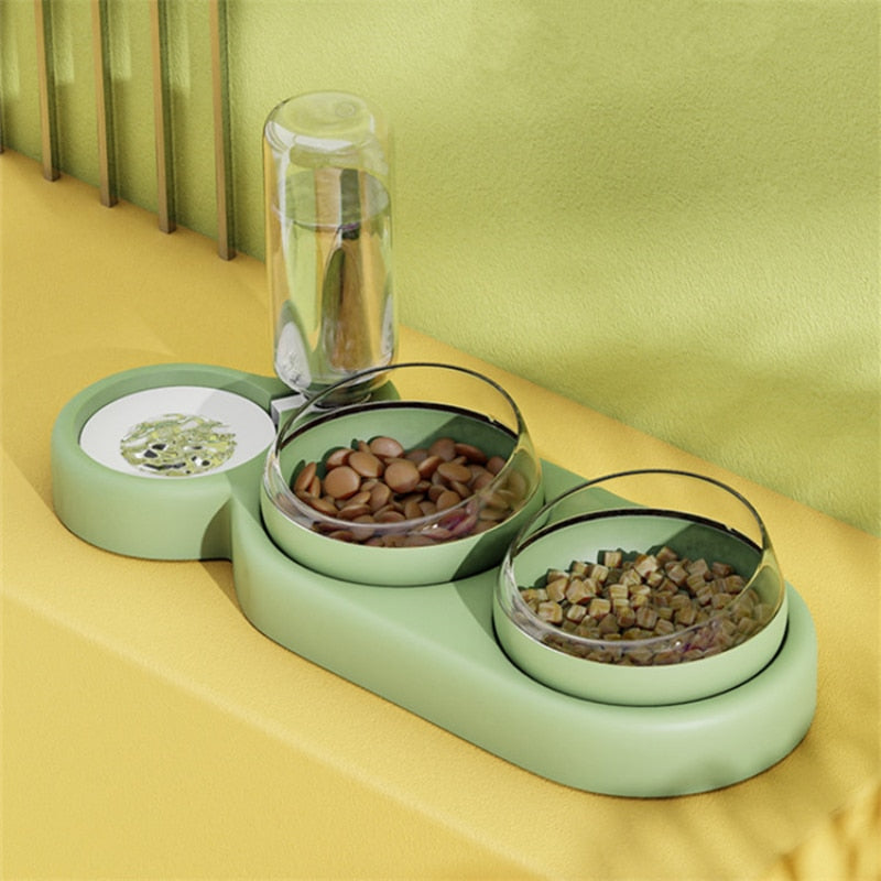 Pet Cat Bowl Automatic Feeder