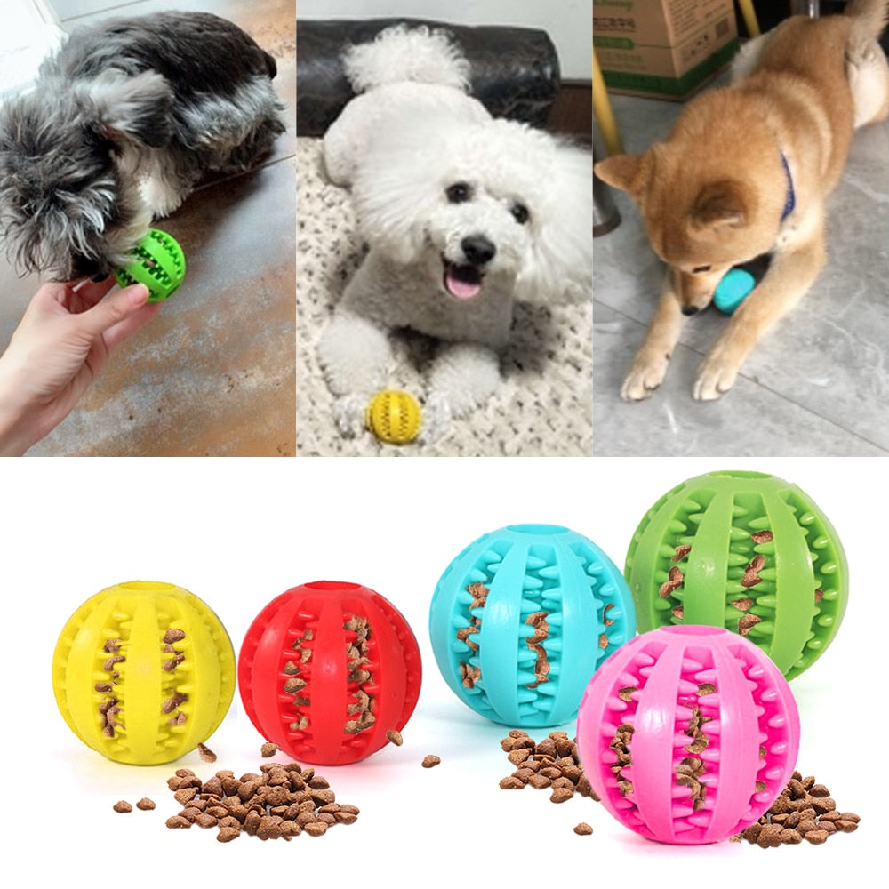 Pet Dog Toy Interactive Rubber Balls