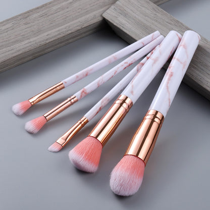 Marble Makeup Brushes Tool Set