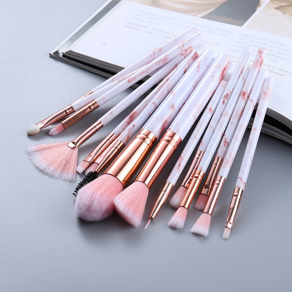 Marble Makeup Brushes Tool Set