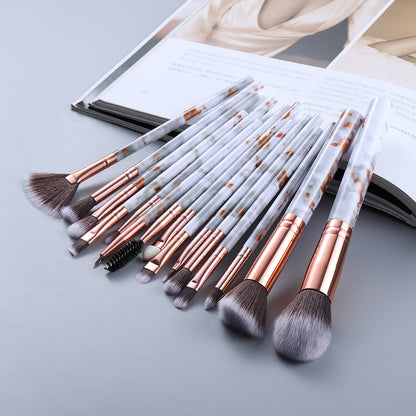 Marble Makeup Brushes Tool Set