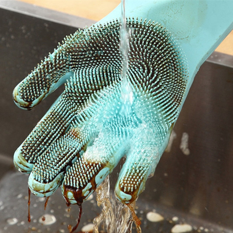 Magic Dishwashing Silicone Gloves