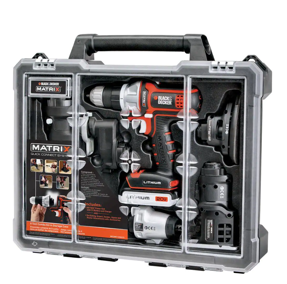 Matrix(TM) 20V Max* 6-Tool Combo Kit With Storage Case