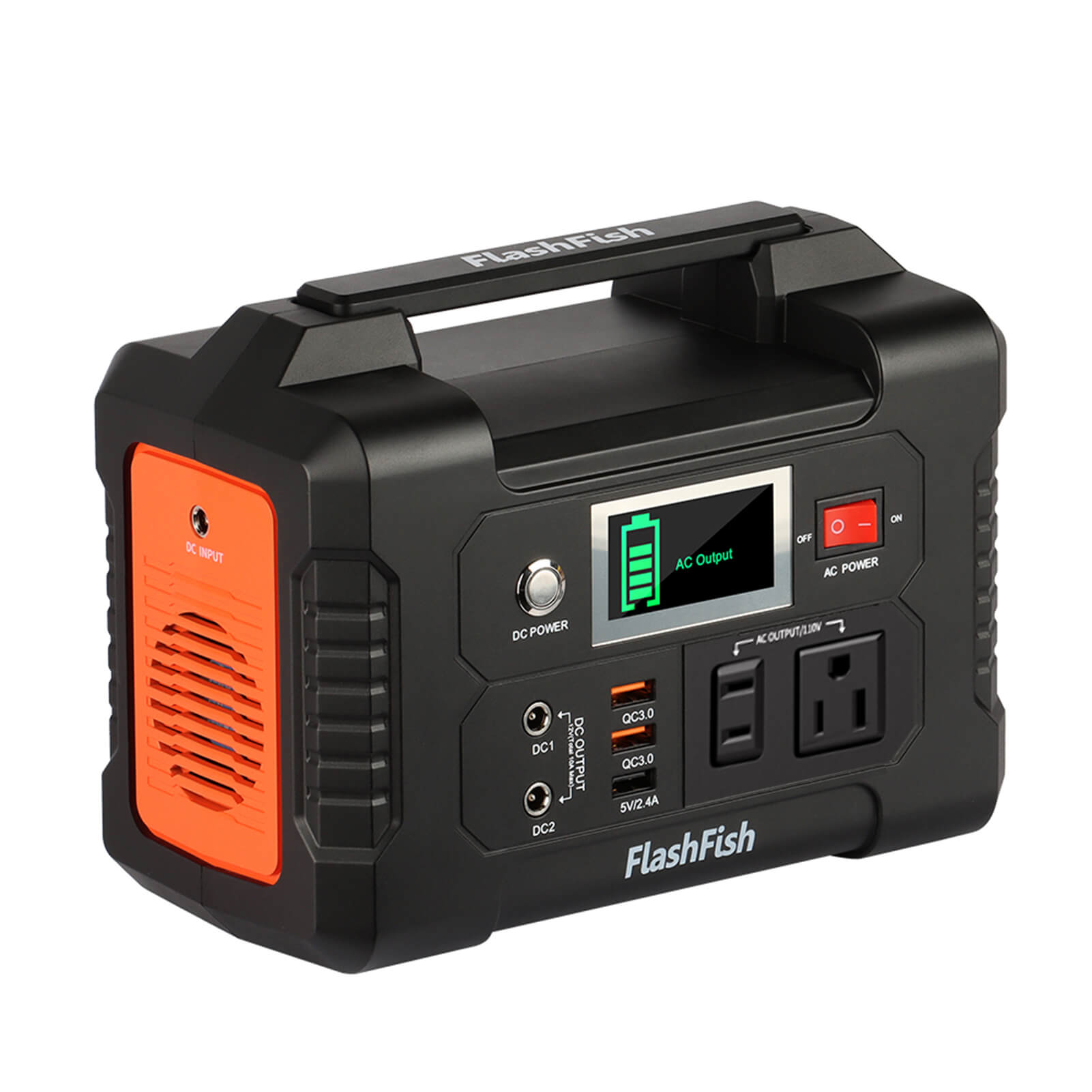 Flashfish E200 Portable Power Station 40800mAh/151Wh/200W Solar Generator