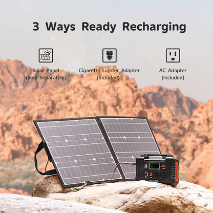 Flashfish E200 Portable Power Station 40800mAh/151Wh/200W Solar Generator